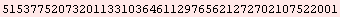 515377520732011331036461129765621272702107522001