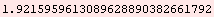 1.9215959613089628890382661792