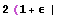 2 (1 + ϵ